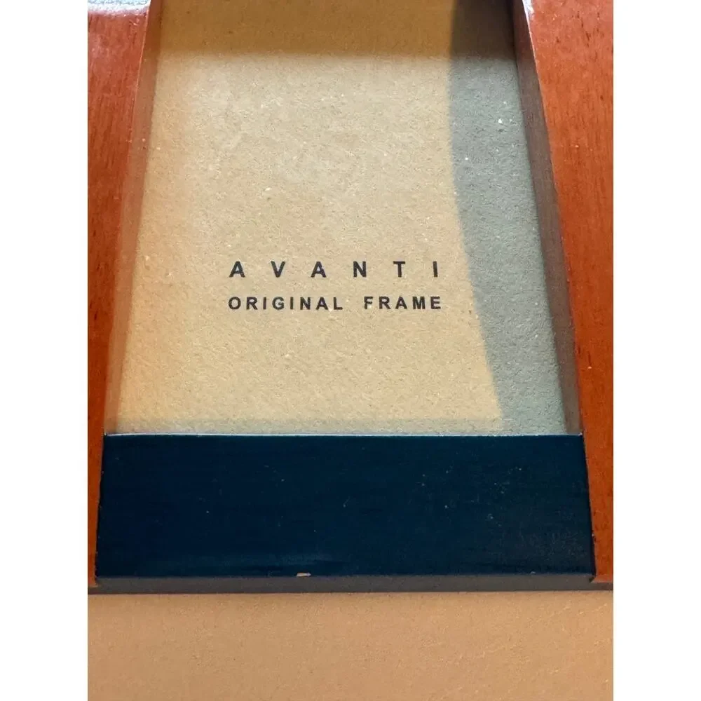 Avanti Original · Wood Picture Frame · Color Block · Blue & Brown · 4x6